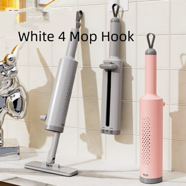 Rotatable Self-squeeze Mini Mop with Crevice Brush Hand Wash-free Flat