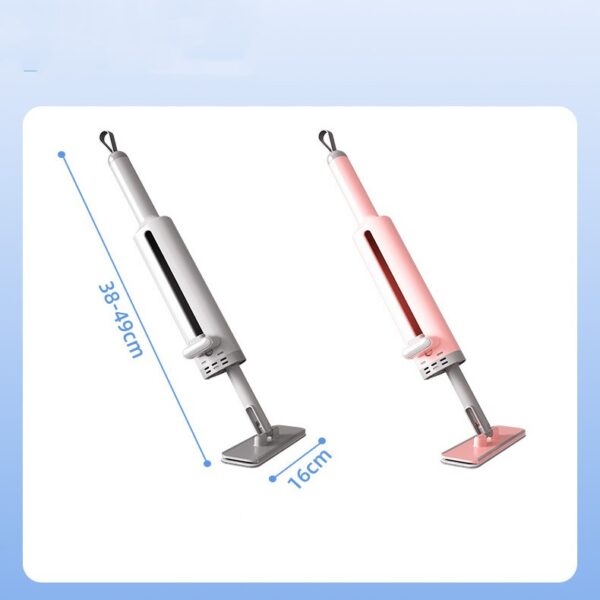 Rotatable Self-squeeze Mini Mop with Crevice Brush Hand Wash-free Flat