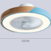Rotating Air Guide Electric Hanging Fan Lamp