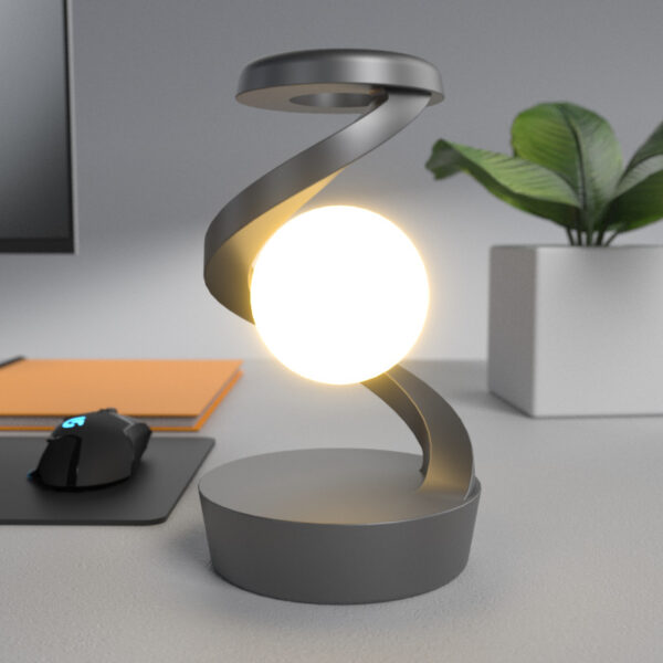 Rotating Moon Desk Lamp with Phone Wireless Charging Sensor Control Rotating Moon Desk Lamp with Phone Wireless Charging Sensor Control