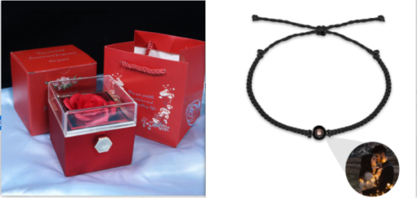 Rotating Soap Flower Rose Gift Box Creative Jewelry Packaging