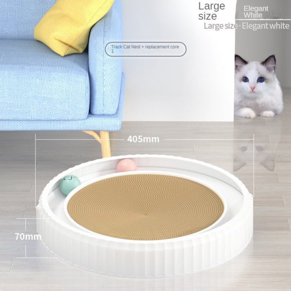 Round Cat Scratching Board Wear-resistant Anti-scratch Claw Grinder