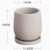 Round Cement Flower Pot Round Cement Flower Pot
