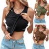 Round Neck Vest with Bra Summer Solid Color Bottom Sleeveless Top Round Neck Vest with Bra Summer Solid Color Bottom Sleeveless Top