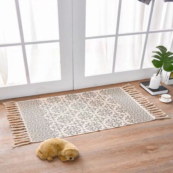 Scandinavian Style Linen Cotton Rug Scandinavian Style Linen Cotton Rug
