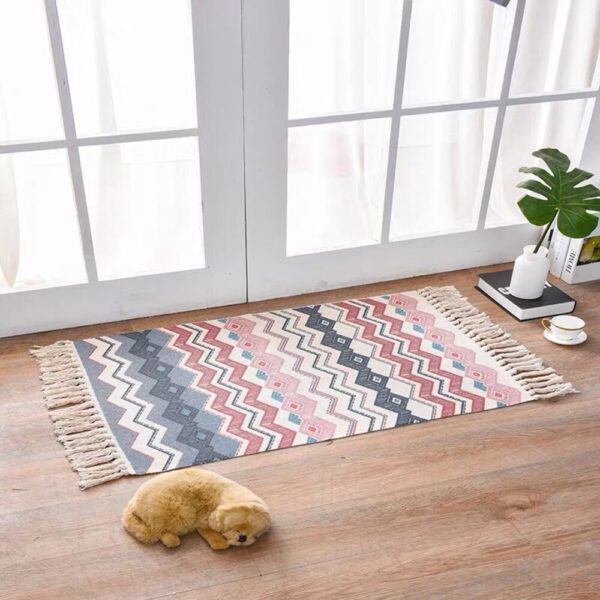 Scandinavian Style Linen Cotton Rug Scandinavian Style Linen Cotton Rug