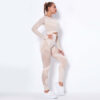 Seamless Knitted Absorbent Yoga Long-sleeved Suit Wearsuit Seamless Knitted Absorbent Yoga Long-sleeved Suit Wearsuit