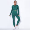 Seamless Knitted Absorbent Yoga Long-sleeved Suit Wearsuit Seamless Knitted Absorbent Yoga Long-sleeved Suit Wearsuit