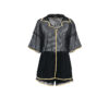 See-through Cardigan Pajamas Two-piece Set for Women