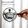 Semi-automatic Rotary Heat-resistant Glass Teapot Lazy Tea Making Semi-automatic Rotary Heat-resistant Glass Teapot Lazy Tea Making