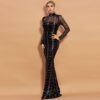 Sequins Women Maxi Dresses Long Sleeve Female Party Dresses Sequins Women Maxi Dresses Long Sleeve Female Party Dresses