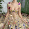 Sevintage Exquisite 3D Flowers Prom Dresses Sweetheart Sevintage Exquisite 3D Flowers Prom Dresses Sweetheart