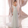 Sexy Backless Deep V-neck Wedding Dress Women White Evening