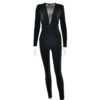 Sexy Deep V-neck Jumpsuit for Women Sexy Deep V-neck Jumpsuit for Women