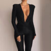Sexy Deep V-neck Jumpsuit for Women Sexy Deep V-neck Jumpsuit for Women