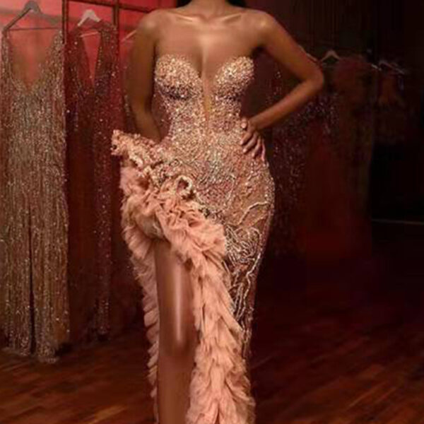 Sexy Sequined Tube Top Dress Sexy Sequined Tube Top Dress