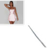 Sexy Suspender Skirt for Women Elegant Slim Strap Satin Backless Lace Sexy Suspender Skirt for Women Elegant Slim Strap Satin Backless Lace