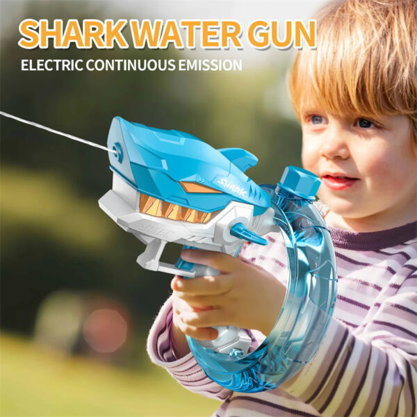 Shark Electric Water Gun Toys Fully Automatic Continuous Fire Large Shark Electric Water Gun Toys Fully Automatic Continuous Fire Large