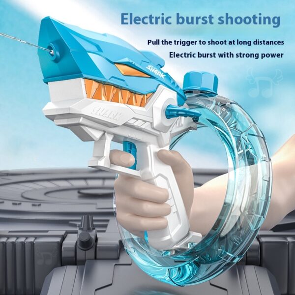 Shark Electric Water Gun Toys Fully Automatic Continuous Fire Large Shark Electric Water Gun Toys Fully Automatic Continuous Fire Large