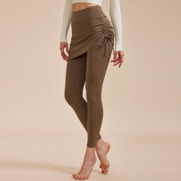Short Skirt Design Yoga Pants Fake Two-piece Anti-exposure
