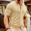 Short-sleeved Polo Shirt Summer Button Lapel Top Fashion Business