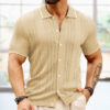 Short-sleeved Polo Shirt Summer Button Lapel Top Fashion Business