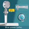 Shower Head Water Saving Flow 360 Degrees Rotating with Small Fan ABS Shower Head Water Saving Flow 360 Degrees Rotating with Small Fan ABS
