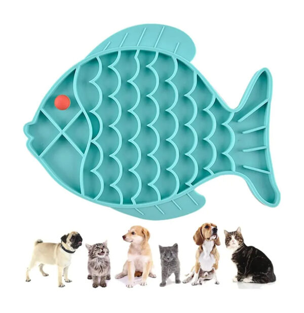 Silicone Lick Mat for Pet Dogs Slow Food Plate Rice Bowl Small Medium