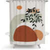Simple Geometric Shower Curtain Bathroom Polyester Waterproof