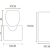 Simple Geometric Shower Curtain Bathroom Polyester Waterproof
