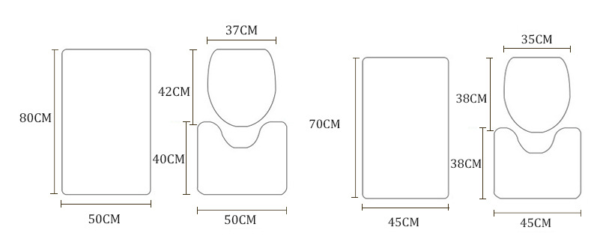 Simple Geometric Shower Curtain Bathroom Polyester Waterproof