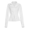 Slim Suits V-neck Zipper Long-sleeved Top and Mini Skirt Fashion Slim Suits V-neck Zipper Long-sleeved Top and Mini Skirt Fashion