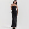Slim Tube Top Long Dress Sexy Fashion Bandeau Backless Party Evening Slim Tube Top Long Dress Sexy Fashion Bandeau Backless Party Evening