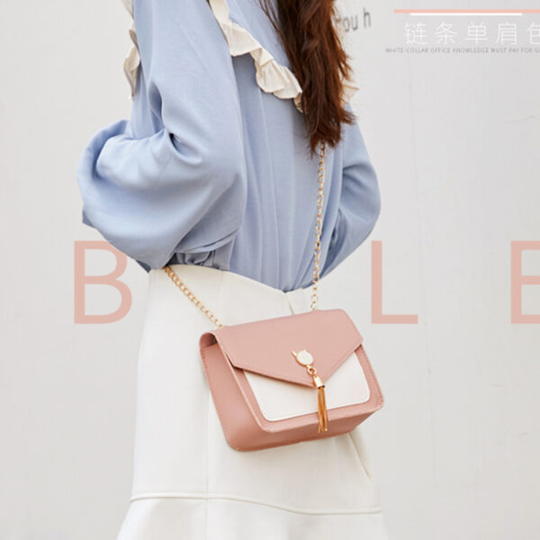 Small Messenger Bag Sweet and Cute Cat Tassel Decoration Chain One