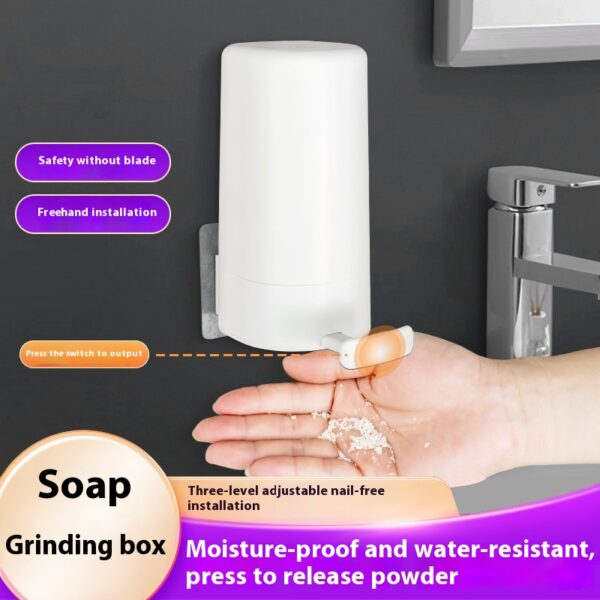 Soap Grinder Dispenser Box Wall Mounted Dry Organizer Powder Grinding Soap Grinder Dispenser Box Wall Mounted Dry Organizer Powder Grinding