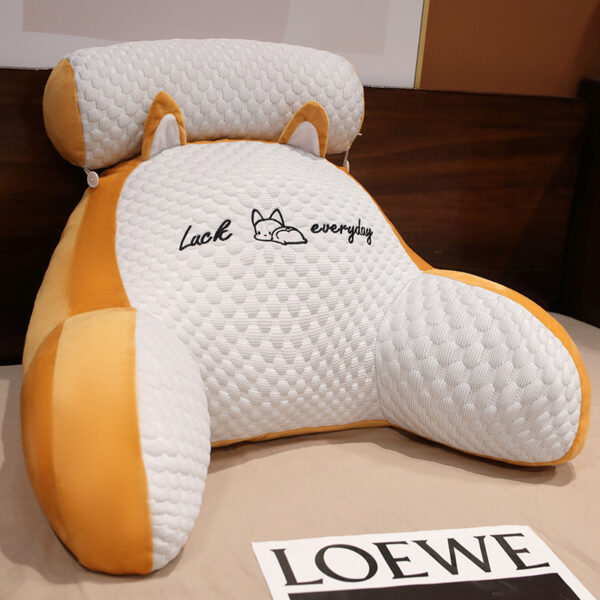 Sofa Fluffy Cushion Luncheon Pillow Triangle Reading Bedside Soft Large