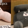 Sofa Fluffy Cushion Luncheon Pillow Triangle Reading Bedside Soft Large