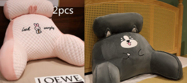 Sofa Fluffy Cushion Luncheon Pillow Triangle Reading Bedside Soft Large