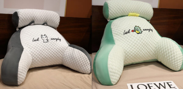 Sofa Fluffy Cushion Luncheon Pillow Triangle Reading Bedside Soft Large