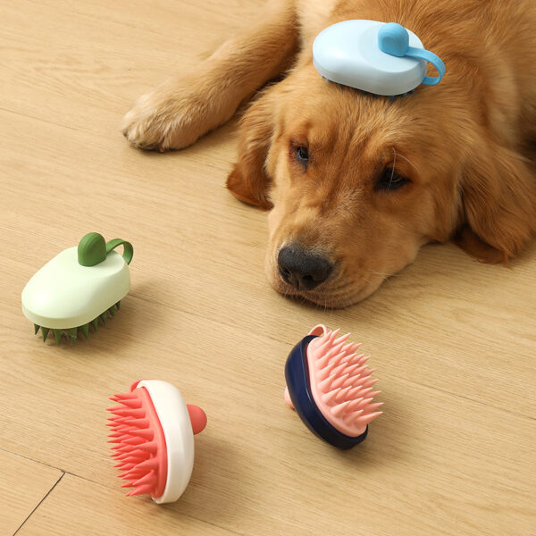Soft Silicone Pets Hair Remover Comb Handheld Bath Shower Shampoo Soft Silicone Pets Hair Remover Comb Handheld Bath Shower Shampoo