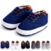 Solid Color Casual Lace Soft Bottom Baby Canvas Shoes Toddler