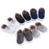 Solid Color Casual Lace Soft Bottom Baby Canvas Shoes Toddler