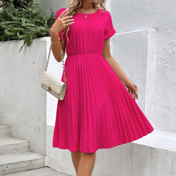Solid Color Loose Polyester A- Line Skirt for Women Solid Color Loose Polyester A- Line Skirt for Women