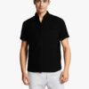 Solid-color Short-sleeved Lapel Shirt Summer Breathable Cotton Solid-color Short-sleeved Lapel Shirt Summer Breathable Cotton
