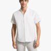 Solid-color Short-sleeved Lapel Shirt Summer Breathable Cotton Solid-color Short-sleeved Lapel Shirt Summer Breathable Cotton