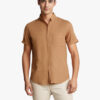 Solid-color Short-sleeved Lapel Shirt Summer Breathable Cotton Solid-color Short-sleeved Lapel Shirt Summer Breathable Cotton