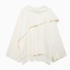 Solid Knitted Cardigan with Asymmetrical Scarf Design Fashion Short Solid Knitted Cardigan with Asymmetrical Scarf Design Fashion Short