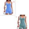 Spaghetti Strap Shorts Jumpsuit Sports Yoga Workout Tight Romper Women