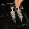 Sparkling Zircon Christmas Tree Drop Earrings for Women Trendy Xmas Sparkling Zircon Christmas Tree Drop Earrings for Women Trendy Xmas