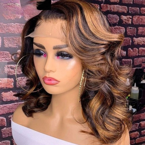 Split Lace Short Curly Hair Mechanism Synthetic Wigs Split Lace Short Curly Hair Mechanism Synthetic Wigs